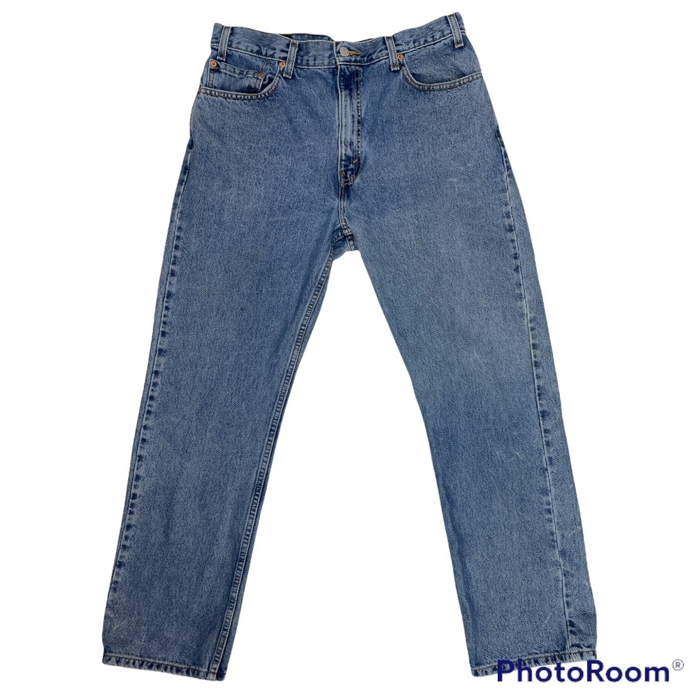 Vintage Levis 505 Mens Denim Jeans W36  L30 Distressed by Real Life Straight Leg - Picture 14 of 15